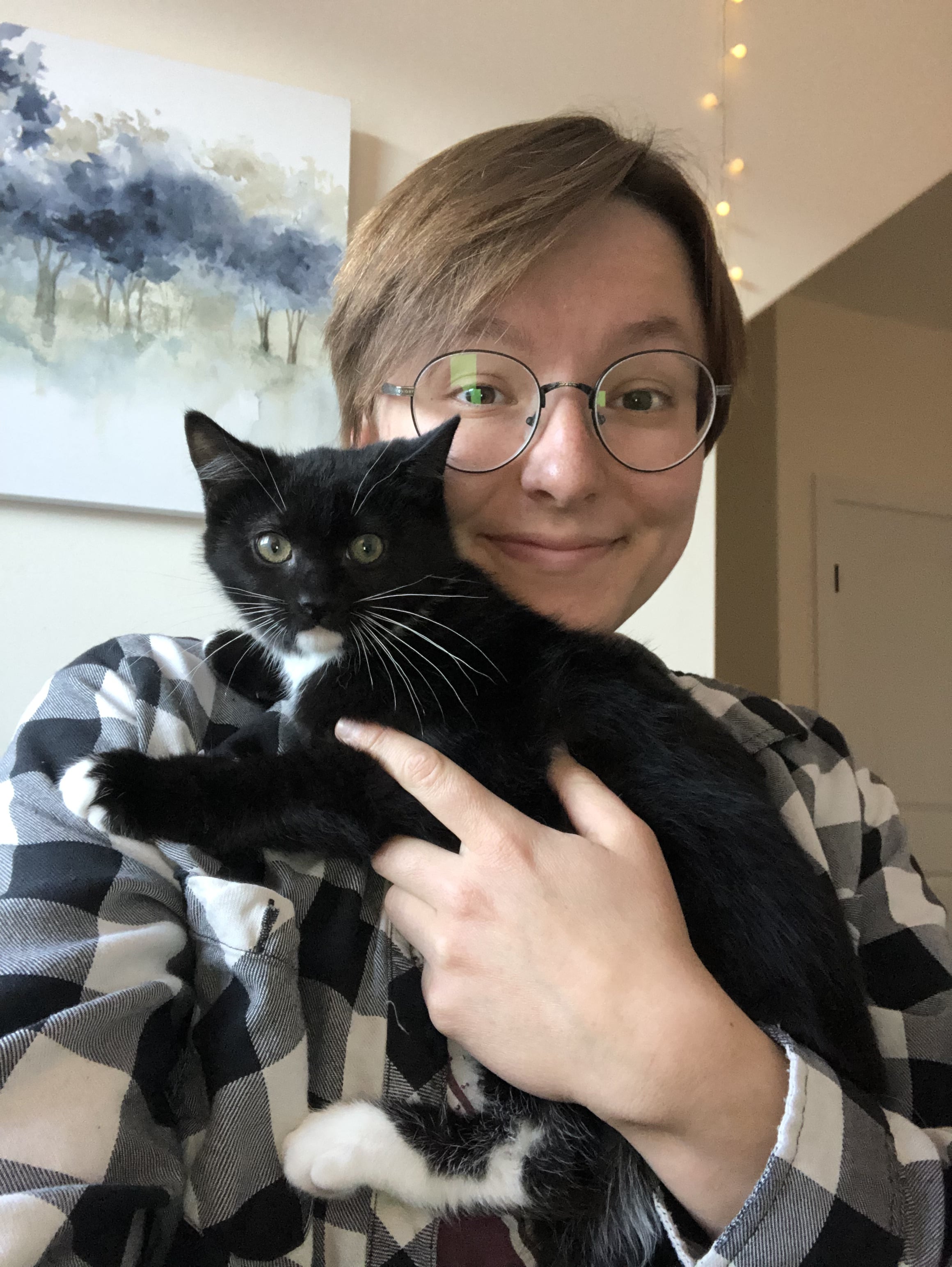 Jessica with Kitten